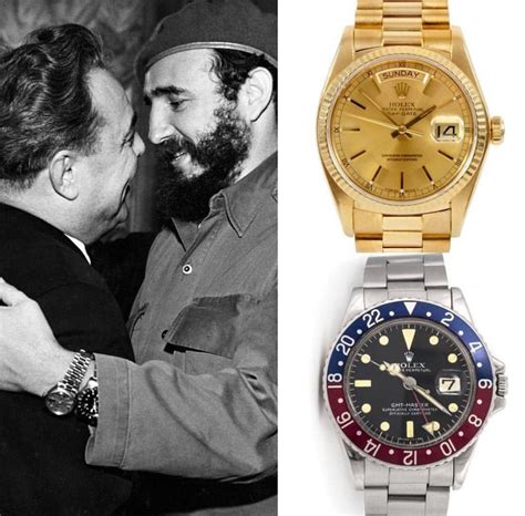 fidel castro usaba rolex|Joyería alemana utiliza imagen de Fidel Castro con reloj Rolex.